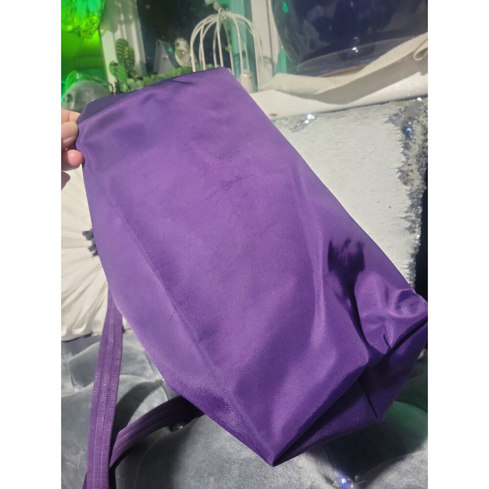 Auth LONGCHAMP Le Pliage Medium Nylon Purple w/ Original Strap ! - Picture 5 of 16